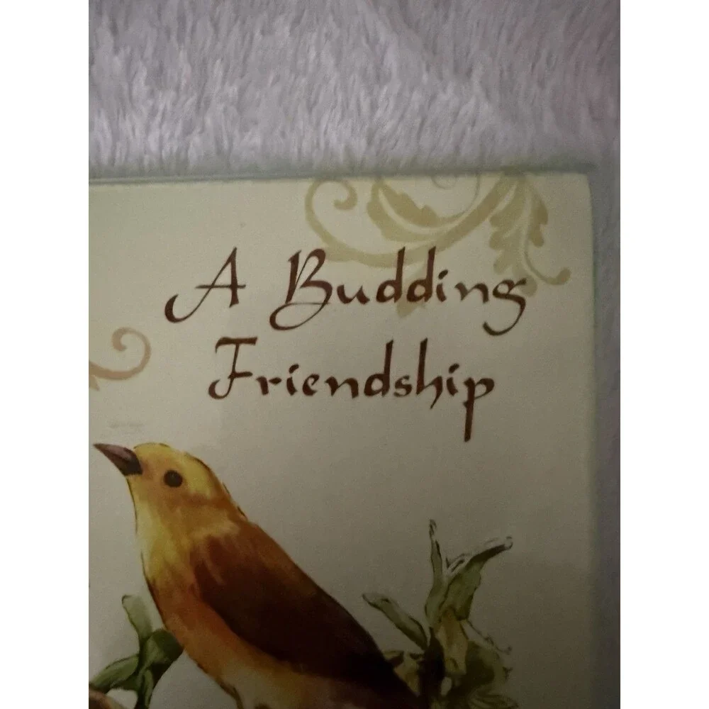 Glass Trivet Cutting Board Bird Floral A Budding Friendship Cottage Decor